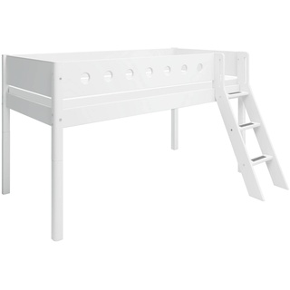 Flexa Spielbett White 90 x 200 cm Holzoptik Weiß