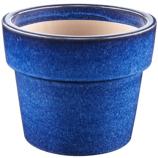 Dehner Blumentopf »Keramiktopf, glasiert, blau« blau
