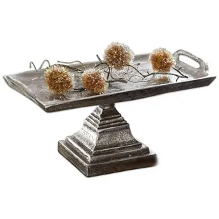 Mirabeau Etagere Etagere Samson silber, Aluminiumguss silberfarben