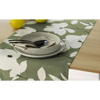 Schöner Wohnen Kollektion Tischläufer SW-Fleur ¦ grün ¦ 100% Baumwolle ¦ Maße (cm): B: 150 H: 0,5