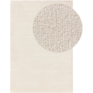 benuta Nest Waschbarer Kurzflor Teppich Paola Cream 160x230 cm - Moderner Teppich für Wohnzimmer