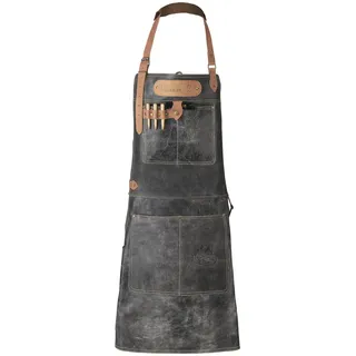 Black Forest Fox LOGAN MASTERPIECE Leder Grill Schürze Cracker Schwarz - oz