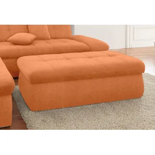 Hocker DOMO COLLECTION "NMORIC", orange (terrakotta), B:136cm H:43cm T:64cm, Chenille (85% Polyester, 15% Acryl);Luxus-Microfaser (100% Polyester);Struktur ( 100% Polyester);Microfaser PRIMABELLE (100% Polyester), Hocker, Hocker mit Stauraum Polsterhocker, mit Stauraumfach, auch in Cord