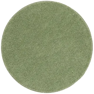 Snapstyle Milano Hochflorteppich Ø 100 cm Mintgrün