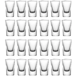 mixed24 96er Set Schnapsgläser 2cl 20ml 35ml Shotgläser Pinnchen Shots Tequila Glas Vodka Gin Schnaps Likör