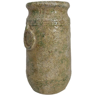 B & S Blumenkübel Vase im Antik Shabby Steinoptik Rund H x Ø: 29 x 15,5 cm