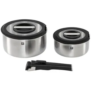 Zwilling ZW UNLOCK SET 5 PZ (cass+ ma+cop), Pfannenset + Topfset, Schwarz, Silber