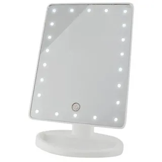 Kosmetikspiegel mit LED licht Schminkspiegel Beleuchtet 180° Neigung Touch 4 Batterien oder USB 5886