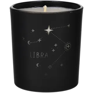 ORIGINALWAX Duft Kerze Sternzeichen Waage (Libra) aus Soja Wachs Schwarz Handgemacht Duftkerzen Luxe Cashmere im Glas Tierkreiszeichen Vegan Candle 180g Geschenkidee 40 Stunden Brennen