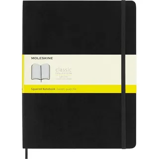 Moleskine Notizbuch Kariertes A4 Schwarz