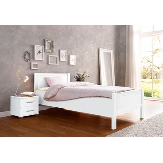 Bett »Husum«, mit Komforthöhe, weiß, Betten, 87397452-0 ohne Schubkästen