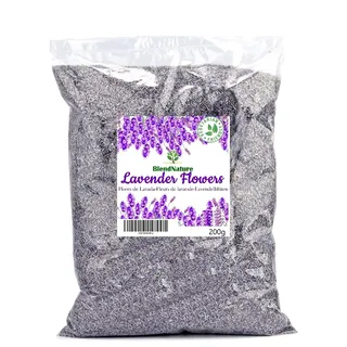 BlendNature Natürliche getrocknete Lavendelblüten, 200 g, ideal für Aufguss und Entspannung – Aromatherapie – geben Sie Ihren Duft überall hin