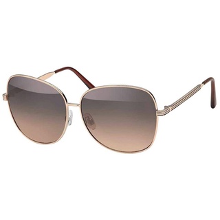 BEZLIT Eyewear Pilotenbrille Herren Piloten Sonnenbrille mit Metallrahmen (1-St) mit schwarzen Linsen braun