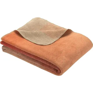 Wohndecke Toronto, IBENA, harmonischer Farbverlauf, Kuscheldecke braun
