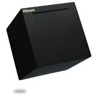 Edelstahl-Sparschwein für Erwachsene – 12 cm, Schwarz - Schwarz