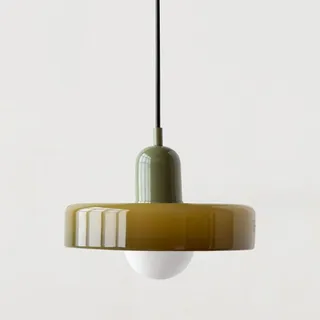 Vintage Pendelleuchte, Bunte Deckenleuchte mit Glasschirm, Vintage Pendelleuchte, Eisen und Glas, Hängeleuchte für Schlafzimmer, Wohnzimmer, Küche, Flur (Color : H, Size :