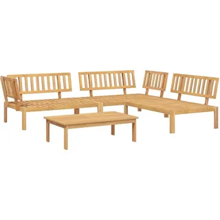 vidaXL 4-tlg. Garten-Sofagarnitur aus Paletten Massivholz Akazie