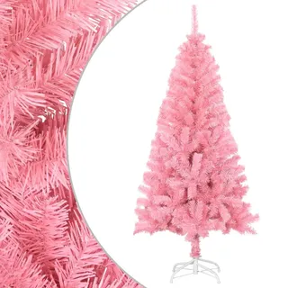 FENLAX Künstlicher Weihnachtsbaum mit Ständer 150 cm H Weihnachtsbaum Hoch Unechter Tannenbaum Christmas Tree Feiertagsdekoration Weihnachten Dekoration PVC&Stahl Rosa