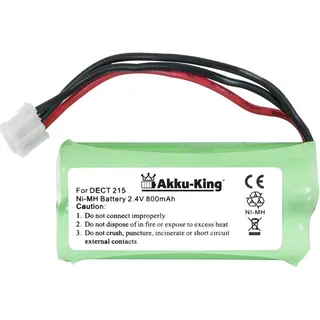 Akku-King Akku kompatibel mit Philips 2HR-AAAU, H-AAA600X2 - NI-MH 800mAh - für DECT 211, 215, 221, Kala 300, XALIO 300