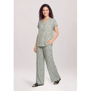 Cartoon Palazzohose Damen mit Bindegürtel Cream/Khaki 40