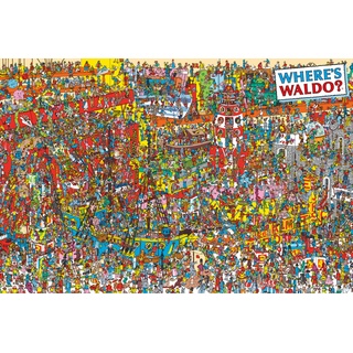 Buyartforless Poster Where's Waldo? Visual Challange 91,4 x 61,1 cm, mehrfarbig (AQ 241425) y, Wohnzimmer