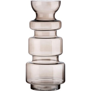 Casablanca by Gilde Tischvase Chazia, Höhe ca. 36 cm (1 St), dekorative Vase aus Glas, Blumenvase braun