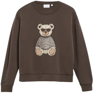 COMMA Sweatshirt ecru / schoko / cappuccino M