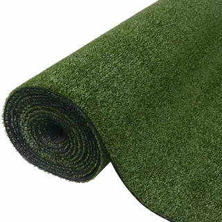 vidaXL Kunstrasen 7/9 mm 1 x 5 m Grün