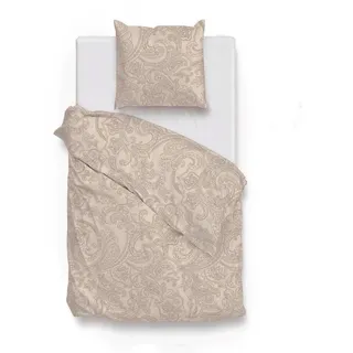 ZO HOME Bettwäsche Zo! Home Cotton Bettwäsche 135x200 Paisley di Lino Sandy beige natur, Baumwolle, 2 teilig beige