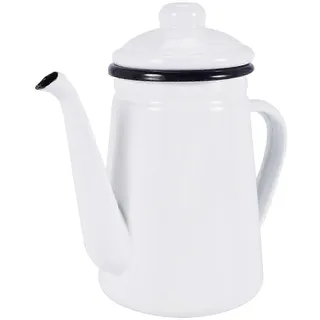 1,1-liter-hochwertige Emaille-kaffeekanne, Milchkanne, Wasserkrug, Teekanne, Wasserkocher Für Gasherd Und I