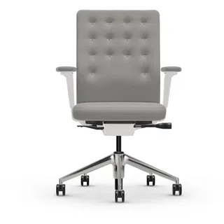 Vitra Bürodrehstuhl ID Trim Sitz und Rücken Stoff sierragrau, Designer Antonio Citterio, 59x99-110x66-79.5 cm