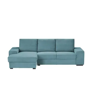 Ecksofa  Renée , türkis/petrol , Maße (cm): B: 276 H: 92 T: 146.0