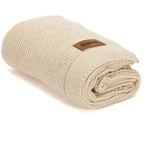 Fillikid Babydecke Strick 80x100 cm | Baby Erstausstattung Neugeborene | Kuscheldecke aus Baumwolle für Stubenwagen & Babybett | Atmungsaktiv & pflegeleicht | Ideal im Herbst & Winter