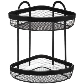5five simply smart Eckregal 2 Ebenen 169 x 169 x 30 cm Schwarz