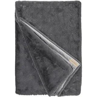Winterhome Felldecke Guanaco Graphit Wohndecke Webpelz Fellimitat Kunstfelldecke 140 x 200 cm
