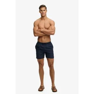 Superdry Badeshorts ESSENTIAL 16 SWIM SHORT Kunstfaser, relaxed fit blau M