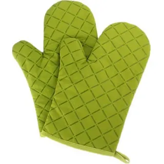 LuxusKollektion Grillhandschuhe Ofenhandschuhe Antirutsch Silikon Hitzebeständig 240C Grün grün