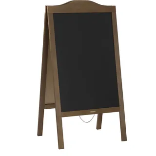 WASSERDICHT Rustikal handgemachtes holz Kreidetafel, Kundenstopper, Aufsteller Kreidetafel (120 x 60 cm), zweiseitiges Tafel, Werbetafel Holztafel Werbeaufsteller, Gehwegaufsteller