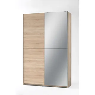Pol-Power Schwebetürenschrank Fast 125 x 195 x 38 cm Eiche