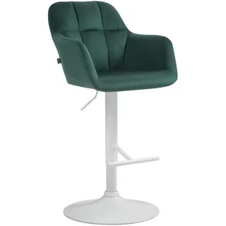 CLP Barhocker Natoma 360° drehbar höhenverstellbar Metall  grün/weiß