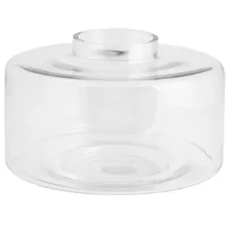 Storefactory Scandinavia Dekovase Vase KVARNARP klar, Ø31x21cm weiß