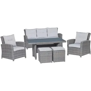 obi group sourcing gmbh Vermont Loungeset 6-tlg. silber