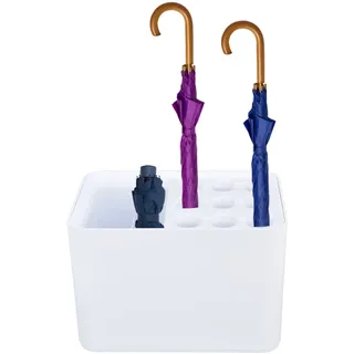 Schirmständer, Regenschirmständer, Haushalt Schirmhalter mit Tropfschale und Mehrere Fächer, Anti Rutsch Platzsparender Regenschirmhalter Büro Abflussgestell Regenschirm Organizer für Lange Kurze