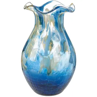 Gilde Vase Kandaru blau 28 cm