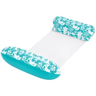 BESTWAY Pool-Hängematte, 114 x 81cm, mit Netz & Kopfstütze, türkis, für 1 Person,
