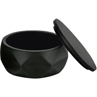 KLEINE WOLKE Kosmetikdose Crackle Badaccessoires Schwarz