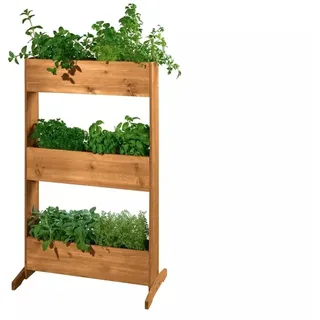 PARKSIDE® Hochbeet Holz Pflanzbeet Garten-Beet Blumenkasten Frühbeet / 3-ETAGEN