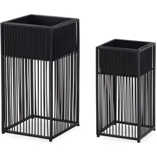 FineBuy 25 x 25 x 25 cm Schwarz