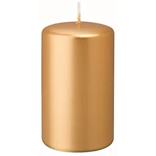 Stumpenkerzen Mini Gold 5 x 3 cm, 20 Stück - Kerze - Unparfümiert - Dekoration - 4891968031
