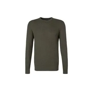 bugatti Herren Pullover grün unifarben, grün, Herbst/Winter 2024/2025
